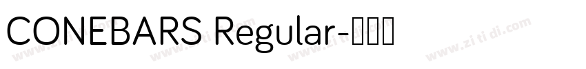 CONEBARS Regular字体转换